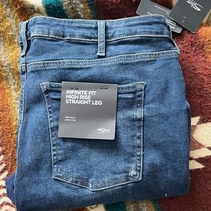 NWT Silver Straight Leg Jean
